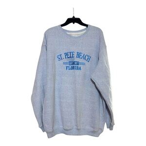 St. Pete Beach Florida light blue sweatshirt